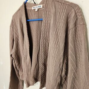 Wallflower Cardigan Size XXL Brown Long Sleeve Open